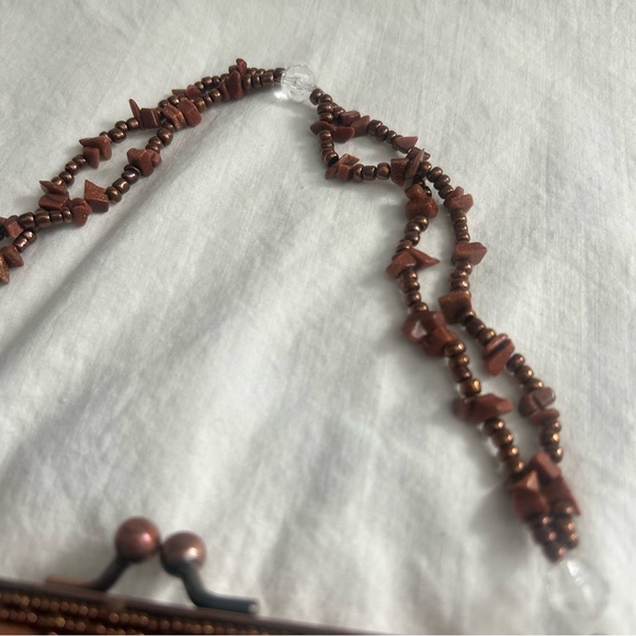 Vintage Carlo Fellini | 1990s Beaded Clutch/ Purse | RARE - Picture 9 of 12